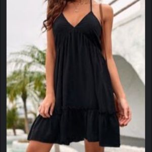 NEW! Black Halter Dress